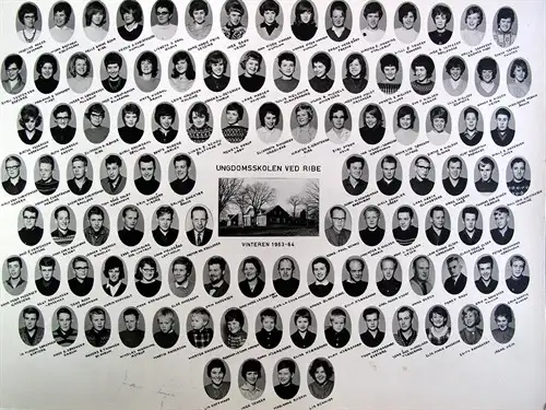 Ungdomsskolen ved Ribe Vinteren 1963-64.